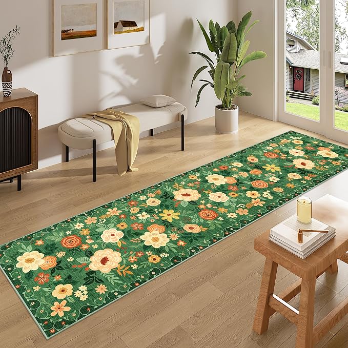 DUKINO 2x8 Runner Rug for Hallway, Washable Kitchen Runner Rug - Image 3