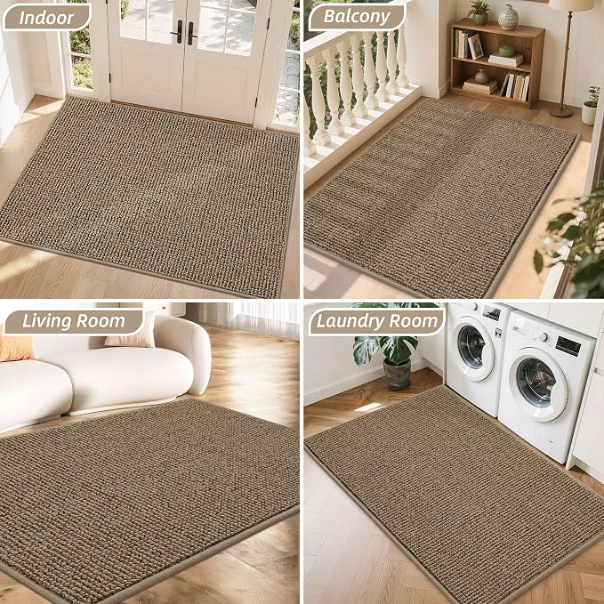 BEQHAUSE Dirt Trapper Door Mat 36" x 60", Non-Slip Washable Doormats Entrance - Image 8