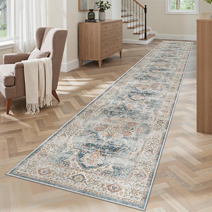Madane Hallway Runner Rug 2x12, Extra Long Washable Runner Rugs by Madane