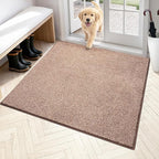 PURRUGS Dirt Trapping Door Mat 48" x 48", Non-Slip Machine Washable Entryway Rug by PURRUGS