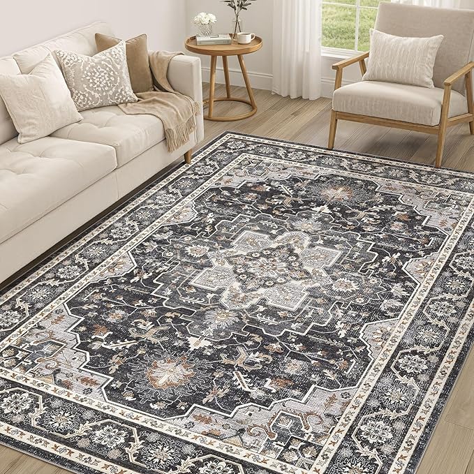 Vintage Living Room Area Rug 5x7 by COTILED