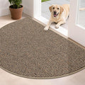 BEQHAUSE Dirt Trapper Door Mat 32" x 48" Half Circle Non-Slip Washable Doormats by BEQHAUSE