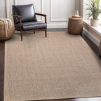 CAMILSON Easy Jute Rug 6x9, Indoor Outdoor Natural Color Fiber Area Rugs - Image 4