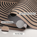 Tangsoo Easy Jute Rug, 2x3 Washable Small Area Outdoor Rug - Image 3