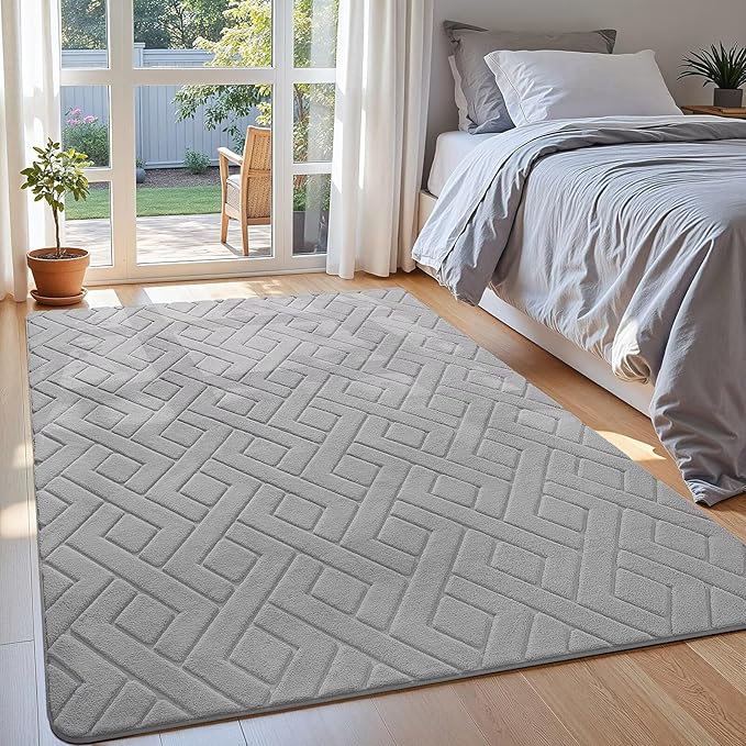 Macgace Ultra Soft Grey Area Rug - Image 2