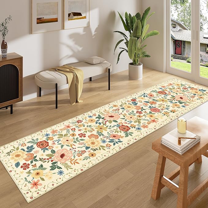 DUKINO 2x8 Runner Rug for Hallway, Washable Kitchen Runner Rug - Image 3