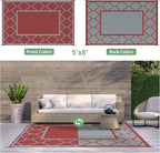 GENIMO 5' x 8' Outdoor Rug Waterproof - Image 5