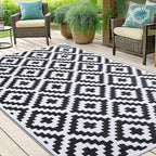 Smiry Waterproof Outdoor Rug 5x8 ft, Reversible Plastic Straw Patio Camping Rugs - Image 6