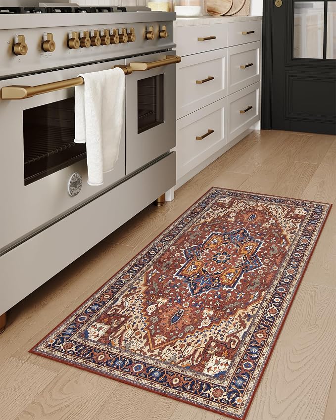 Moynesa Ultra-Thin Washable Kitchen Rugs, 2x4 Small Entryway Rug Door Mat Non - Image 8