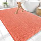 OLANLY Large Bathroom Rugs 70x46, Extra Soft Absorbent Chenille Bath Rugs by OLANLY