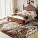 Brown Washable Rug 6x9 Area Rugs - Image 2