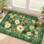 DUKINO 2x3 Rugs for Entryway, Floral Indoor Washable Door Mat, Non Slip Boho by DUKINO