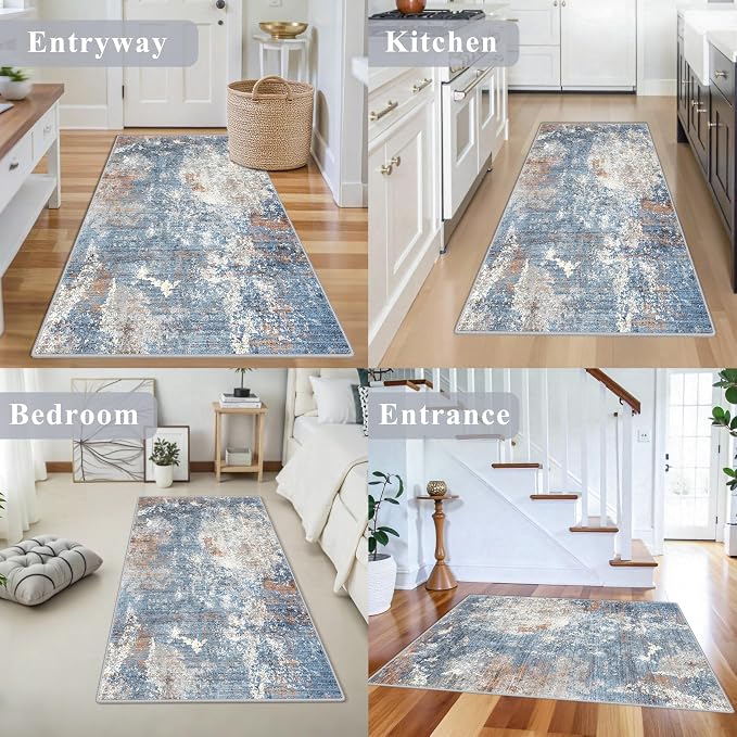 3x5 Washable Kitchen Rug – Non-Slip Rubber Backed Small Area Rug - Image 5