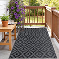 SAND MINE Waterproof Outdoor Rug, Plastic Reversible Rug, Modern Area Rug by SANDMIND