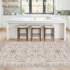4x8 Rug Washable for Entryway Kitchen – Non-Slip Rubber Backed Area Rug for by BYYVOORugsforYourHome