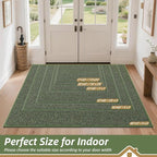 BEQHAUSE Dirt Trapper Door Mat 36" x 60", Non-Slip Washable Doormats Entrance - Image 2