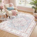 CAPALOCA Machine Washable Rugs Nursery Rug Sq4ft Cute Girl Non Slip Low Pile by CAPALOCA