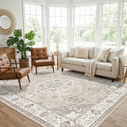 Living Room 6x9 Area Rugs: Farmhouse Washable Ultra Soft Carpet - Image 4