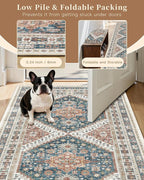 Madane Hallway Rug 3x10, Kitchen Rugs Washable Entryway Rug Vintage Kitchen - Image 7