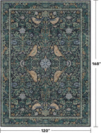 Large Washable Floral 10x14 Area Rug - Image 2
