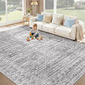 Washable Rug 8x10 Area Rugs: Modern Geometric Rugs by XLUEZ