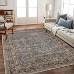 CHAMPLANT Washable Area Rug 8'x10' Retro Boho Design Non-Shedding Non-Slip Easy - Image 2
