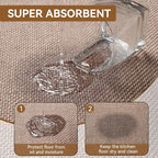 YDKGL Kitchen Rugs Mat Non Slip Washable, Linen-Look 0.3" Thick Soft Cushioned - Image 5