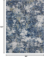 8x10 Area Rug for Living Room Bedroom: Large Washable Rug - Image 2