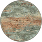 BEIMO Round Rugs 5ft for Living Room Bedroom, Modern Abstract Machine Washable - Image 2