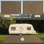 SAND MINE Reversible Mats, Plastic Straw Rug, Modern Area Rug, Large Floor Mat - Image 3