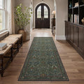 GENIMO Washable Floral Runner Rug 2’6” x 7’, Non-Slip Long Hallway Carpet by GENIMO