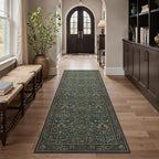GENIMO Washable Floral Runner Rug 2’6” x 7’, Non-Slip Long Hallway Carpet by GENIMO