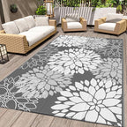 LuxStep Outdoor Rug Waterproof Outdoor Plastic Straw Rug Reversible Patio Rug by LuxStep