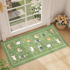 DUKINO 2x4 Runner Rug for Entryway, Animal Dog Print Washable Kitchen Rug by DUKINO