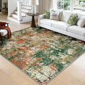 RELEANY Washable Area Rugs Square 8ft Non-Slip Modern Abstract Soft by RELEANY