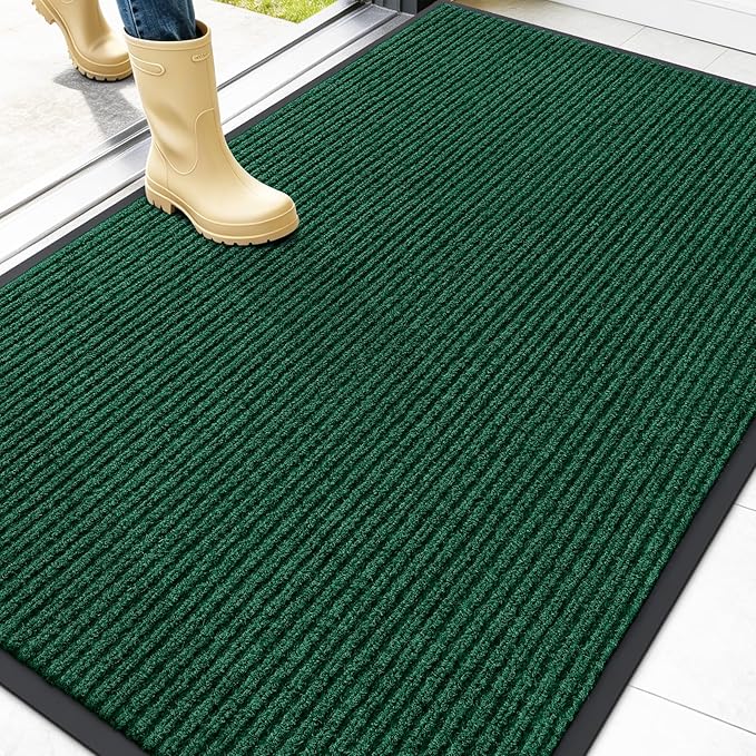 OLANLY Front Door Mat Indoor Outdoor Entrance, Waterproof Heavy Duty Doormat by OLANLY