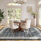 Ashen Farmhouse Washable 8x10 Area Rugs - Image 6