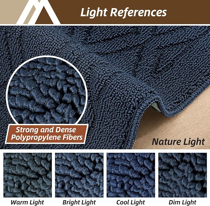 COSY HOMEER 60x24Inch/35X24Inch Kitchen Rugs Sets Non-Slip Washable Kitchen Mats - Image 8