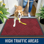 OLANLY Front Door Mat Outside Entrance 35x23, Heavy Duty Sturdy Natural Rubber - Image 5
