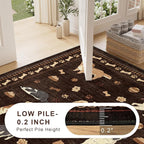 DUKINO 5x7 Rug for Living Room, Lightweight Animal Dog Print Washable Area Rug - Image 7