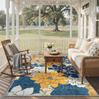 GENIMO Indoor Outdoor Area Rug 4'x6', Machine Washable Rugs - Image 7