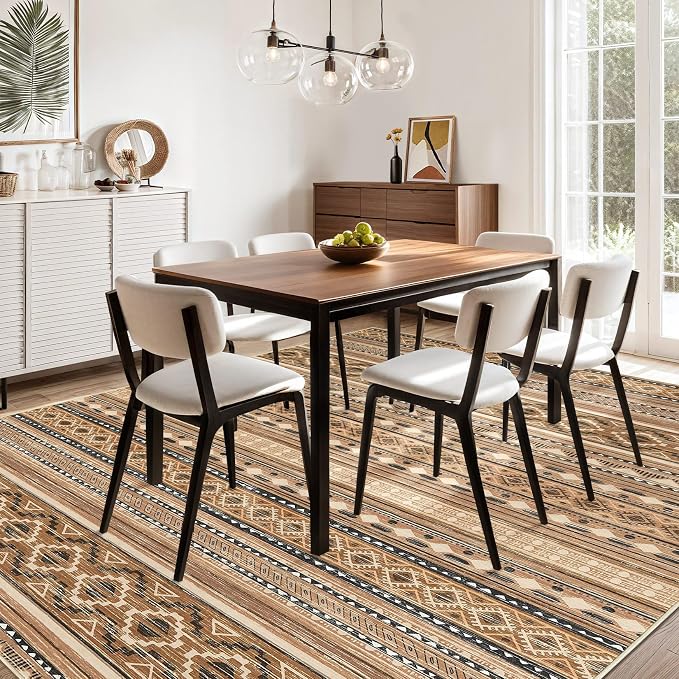 cotiled 8x10 Area Rugs Living Room Rug: Washable Boho Rugs - Image 9