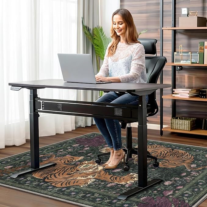 48"x60" Office Chair Mat for Hardwood Tile Floor, Under Desk Carpet Protector - Image 2