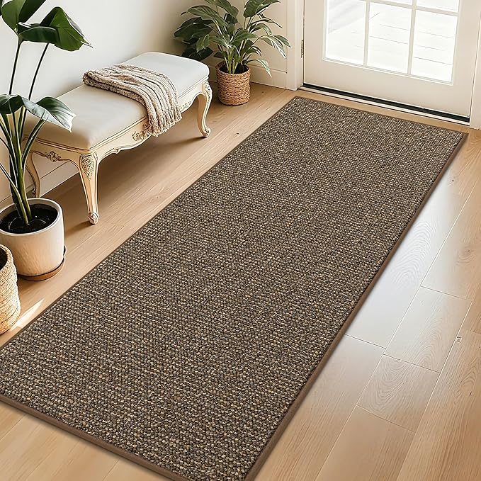 BEQHAUSE Dirt Trapper Door Mat 32" x 72", Non-Slip Washable Doormats Entrance by BEQHAUSE