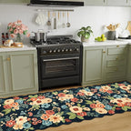 DUKINO 2.6x10 Runner Rug for Hallway, Lightweight Washable Floral Kitchen Rug - Image 3
