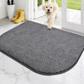 PURRUGS Dirt Trapping Door Mat Half Round 32" x 47", Non-Slip Machine Washable by PURRUGS