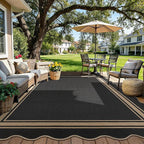 8x10 Scalloped Rug Easy Jute Washable Rug - Image 2
