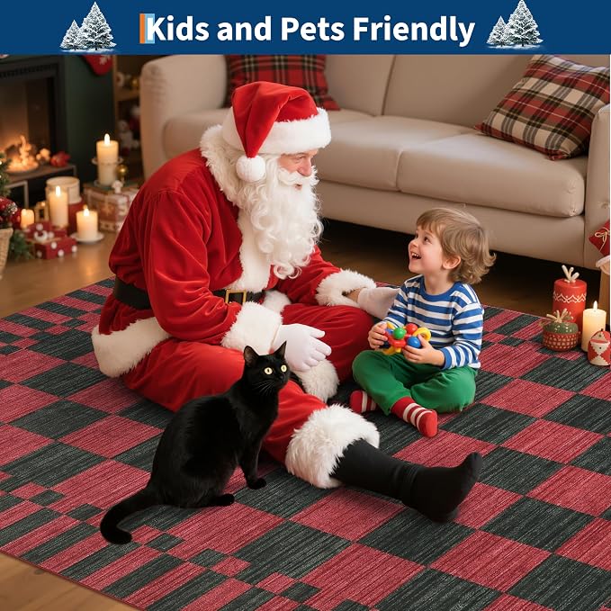 GarveeHome Christmas Rugs 8×10 Area Rugs - Image 5