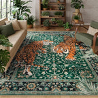 Moynesa Tiger Washable Rugs, 8x10 Area Rugs by Moynesa