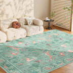 DUKINO 5x7 Rug, Washable Animal Living Room Rug - Image 9